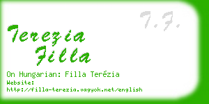 terezia filla business card